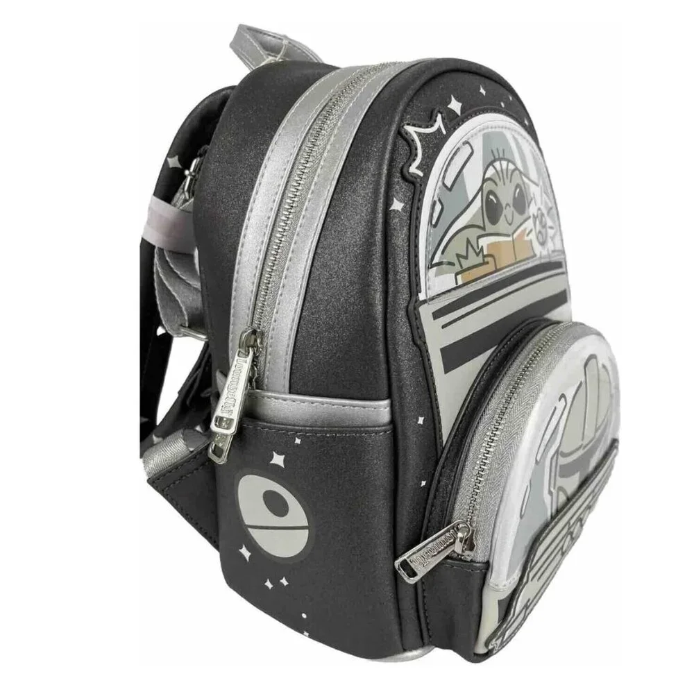 LOUNGEFLY‎ Disney Star Wars The Mandalorian & Grogu Loungefly GITD Mini Backpack